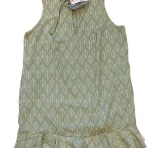 J Vladi Green Patterned Sleeveless Midi Dress Size Large